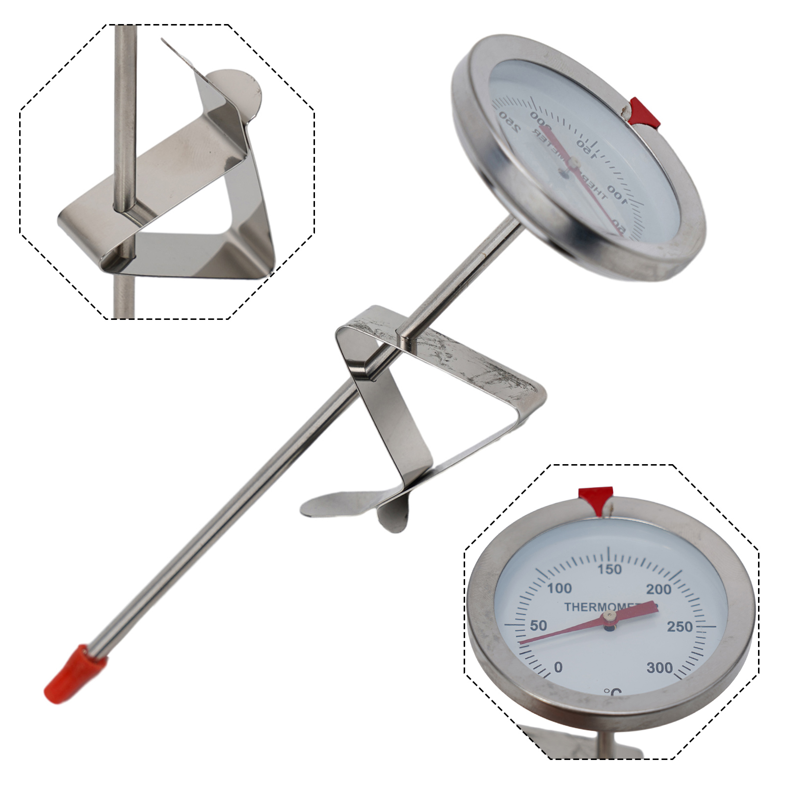 Home Cooking Help - Stainless Steel Probe Thermometer Kitchen Tools