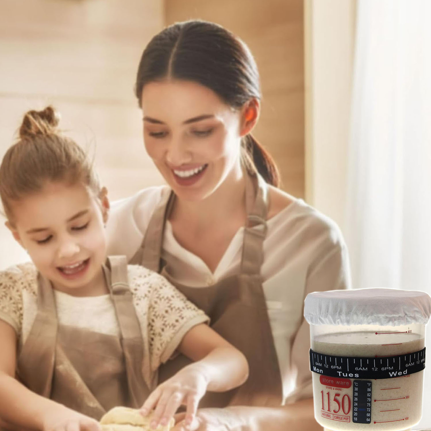 Sourdough Starter Jar Kit 1150 - Fermentation Crock review and price