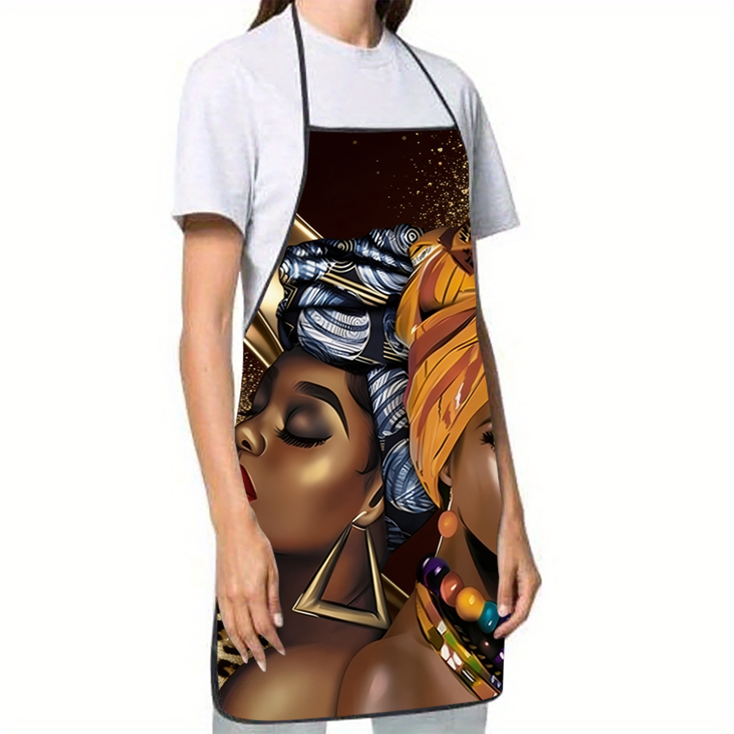 Afrocentric Women Art Apron, A - Home Cooking Queen review and price