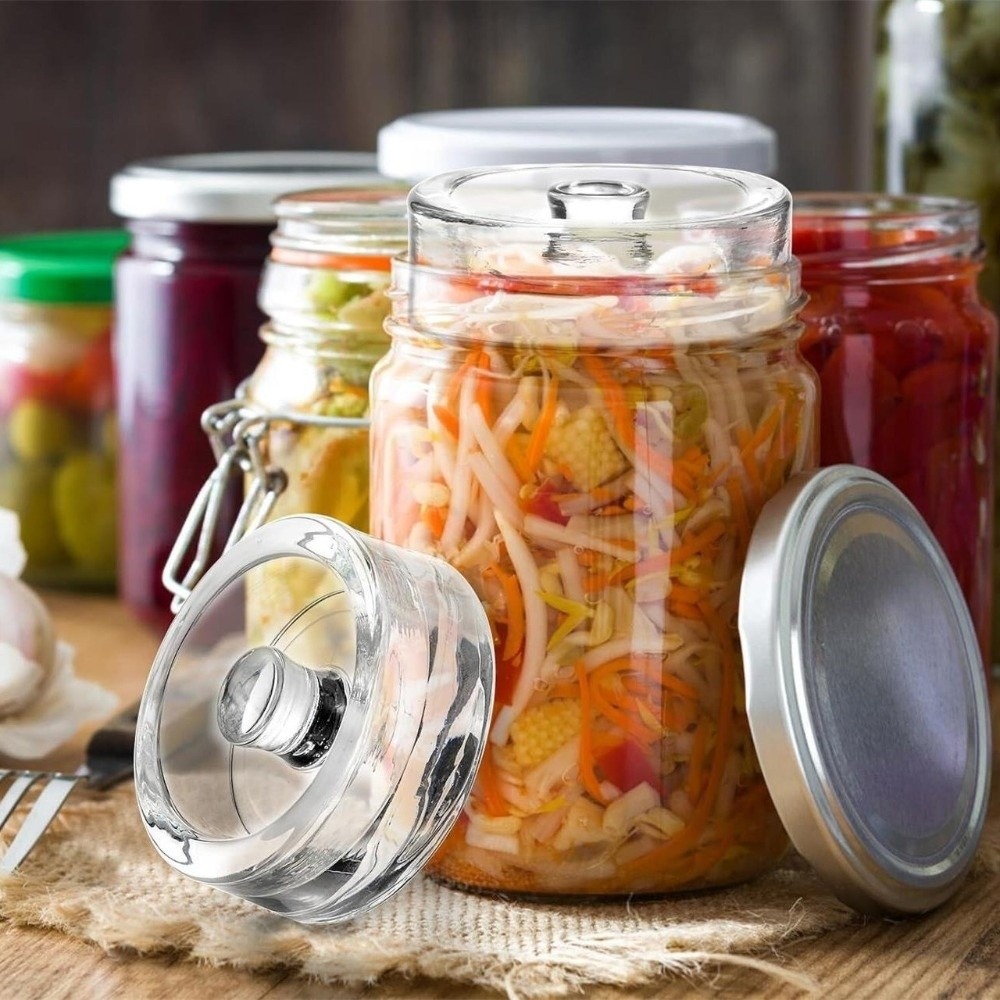 1Pcs Clear Fermented Glass Wei - Fermentation Crock review and price